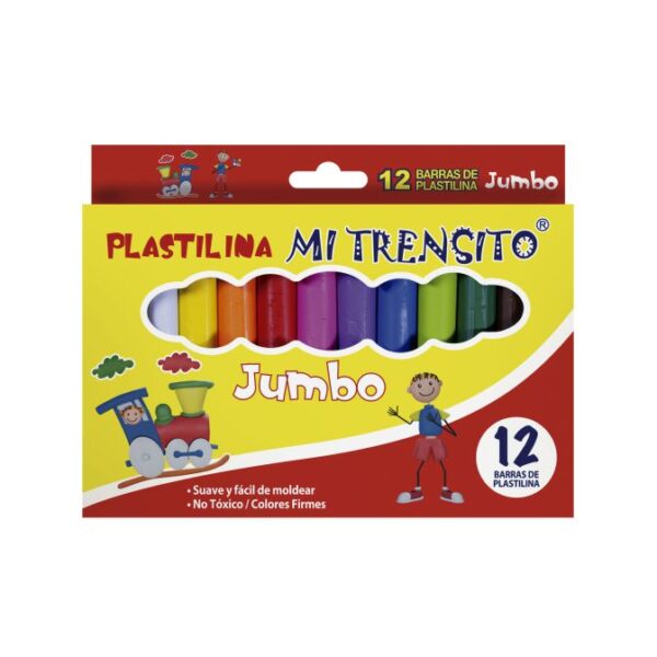 Plastilina Jumbo x 12 Colores