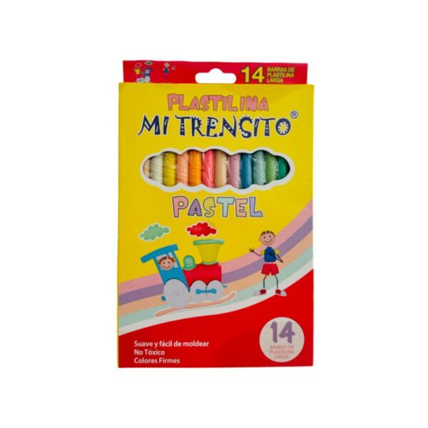 Plastilina Pastel x 14 Colores